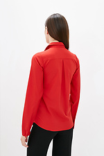 Классическая рубашка VARDE1 красного цвета с длинными рукавами на манжетах Garne 3038083 фото №3