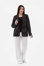 Women's corduroy jacket TIAR black with patterns. Garne 3043083 photo №4