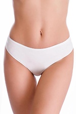 Cotton women's thong panties milky high waist ORO 4027083 photo №1