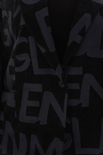 Women's velvet jacket TIAR black with letters Garne 3043084 photo №5