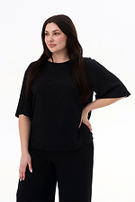 MIRA schwarze Bluse Garne 3044084 Foto №3