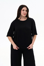 MIRA schwarze Bluse Garne 3044084 Foto №4