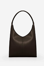 Women's chocolate colored bag with one handle Lucherino 4008084 photo №1