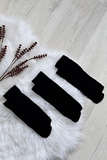 Pack of 3 pairs of 20 denier black ribbed nylon socks  8055084 photo №2