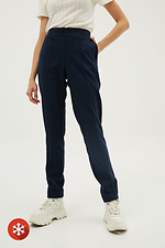 High-rise classic wool trousers with stitched creases Garne 3039085 photo №4