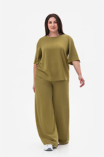 Блуза MIRA зеленая Garne 3044085 фото №5