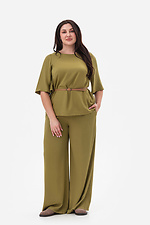 Блуза MIRA зеленая Garne 3044085 фото №6