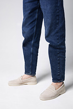 Leichte Wildlederschuhe für Damen. 4206085 Foto №5