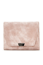 Pink suede wallet magnetic envelope  4516086 photo №1