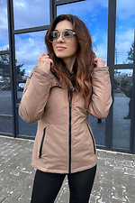 Women's jacket Demi short beige AllReal 8042086 photo №1