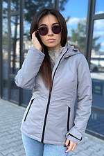 Куртка жіноча Demi short сіра AllReal 8042087 фото №2