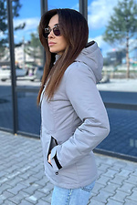 Куртка жіноча Demi short сіра AllReal 8042087 фото №3