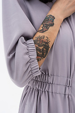 Gray CARRY dress with wide elastic waist Garne 3042089 photo №9