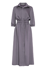 Gray CARRY dress with wide elastic waist Garne 3042089 photo №9