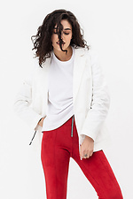 White ARON jacket with ties Garne 3042090 photo №1