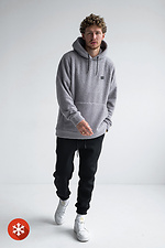 Men's warm oversized hoodie Lama Gray Teamv 8034090 photo №2