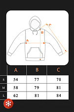 Men's warm oversized hoodie Lama Gray Teamv 8034090 photo №9