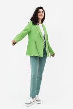 Жакет ARON зеленого цвета на завязках Garne 3042091 фото №4