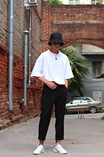 Черные короткие брюки мужские со стрелками ТУР 8037091 фото №6