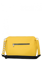 Мягкая сумка через плечо из качественного кожзама желтого цвета SamBag 8045091 фото №3