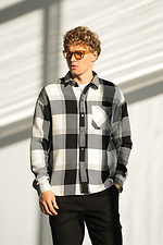 Men's cashmere check shirt Black Teamv 8034092 photo №7