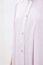 Сиреневое платье рубашка RENATA длиной миди со складками Garne 3038093 фото №4