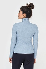 Basic knitted blue ribbed golf turtleneck DANNA Garne 3041093 photo β4