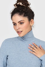 Basic knitted blue ribbed golf turtleneck DANNA Garne 3041093 photo β5