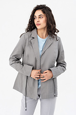 Gray ARON jacket with ties Garne 3042093 photo №1