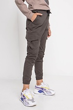 Детские джинсовые брюки карго CODE-D зауженные на манжетах с большими карманами GEN 8000093 фото №6
