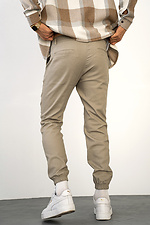 Men's Basic Jogger TWILL Cotton Pants Sand Teamv 8034093 photo №5