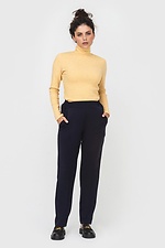 Basic-Golf-Rollkragenpullover aus gelbem Rippstrick DANNA Garne 3041094 Foto №2