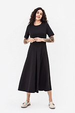 Classic black ADA dress with wide skirt Garne 3042094 photo №2