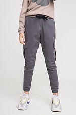 CODE-D children's denim cargo trousers with tapered cuffs and large pockets GEN 8000094 photo №7