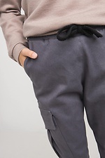 Dziecięce spodnie cargo z denimu CODE-D ze zwężanymi mankietami i dużymi kieszeniami GEN 8000094 zdjęcie №9