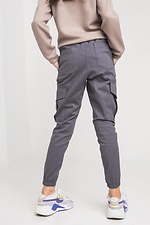 Детские джинсовые брюки карго CODE-D зауженные на манжетах с большими карманами GEN 8000094 фото №10