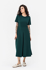 Classic ADA dress in dark green with a wide skirt Garne 3042095 photo №2