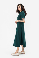 Classic ADA dress in dark green with a wide skirt Garne 3042095 photo №4