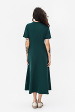 Klasyczna sukienka ADA w kolorze ciemnej zieleni z szeroką spódnicą Garne 3042095 zdjęcie №5
