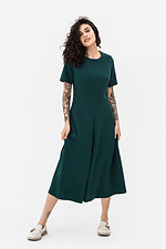 Klasyczna sukienka ADA w kolorze ciemnej zieleni z szeroką spódnicą Garne 3042095 zdjęcie №6