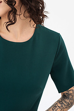 Klasyczna sukienka ADA w kolorze ciemnej zieleni z szeroką spódnicą Garne 3042095 zdjęcie №9