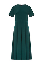 Classic ADA dress in dark green with a wide skirt Garne 3042095 photo №10