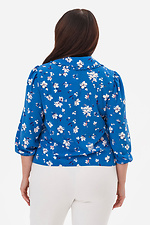 Блуза FLORA синяя Garne 3044095 фото №2