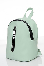 Small women's backpack made of quality mint leatherette SamBag 8045095 photo №6