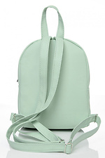 Маленький женский рюкзак из качественного кожзама мятного цвета SamBag 8045095 фото №7
