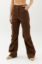 DUTTI high cotton trousers with large side pockets Garne 3040096 photo №1