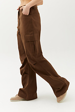 Высокие коттоновые штаны DUTTI с большими боковыми карманами Garne 3040096 фото №2
