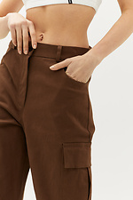 Bawełniane spodnie DUTTI z dużymi bocznymi kieszeniami Garne 3040096 zdjęcie №4