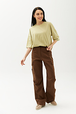 Высокие коттоновые штаны DUTTI с большими боковыми карманами Garne 3040096 фото №6