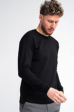 Мужская футболка с длинным рукавом Long sleeve Черный Teamv 8034096 фото №4